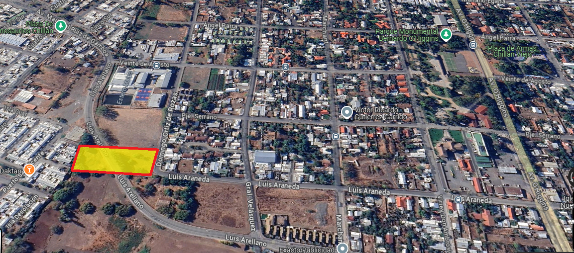 Aereo con plaza de chillán viejo