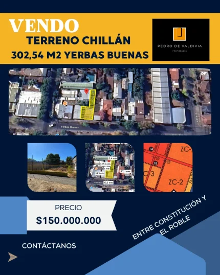 Vendo terreno a pasos centro de Chillán